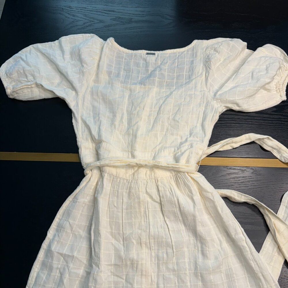 BillaBong Cream & White Dress Cottagecore/Prairie Style Size Small EUC - Picture 5 of 8